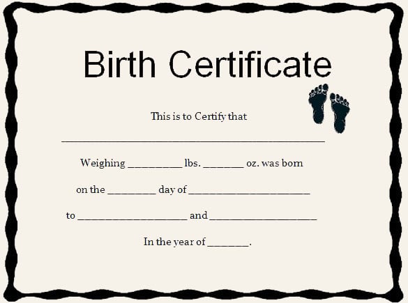 certidão de nascimento