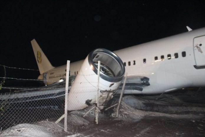 Boeing 757 with over 120 people on board crash-lands at Guyana’s airport