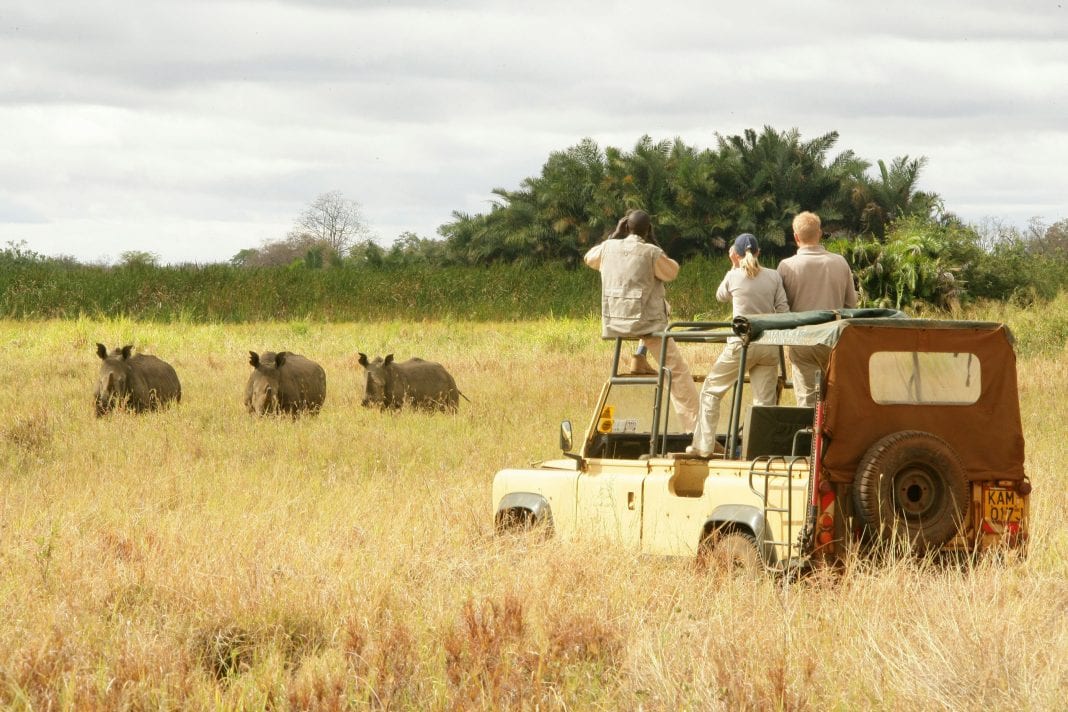 Touristen in Kenia