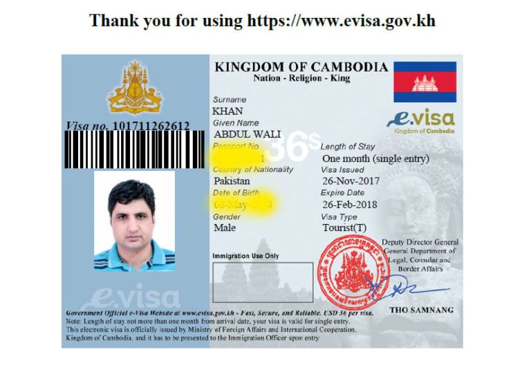kambodža-vizum
