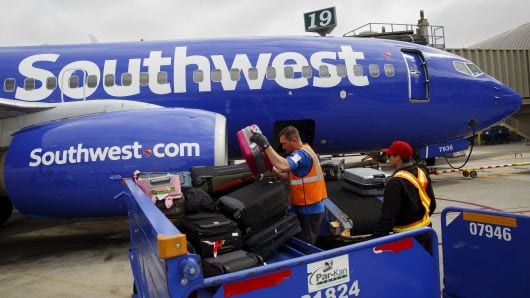 southwest airline luggage weight