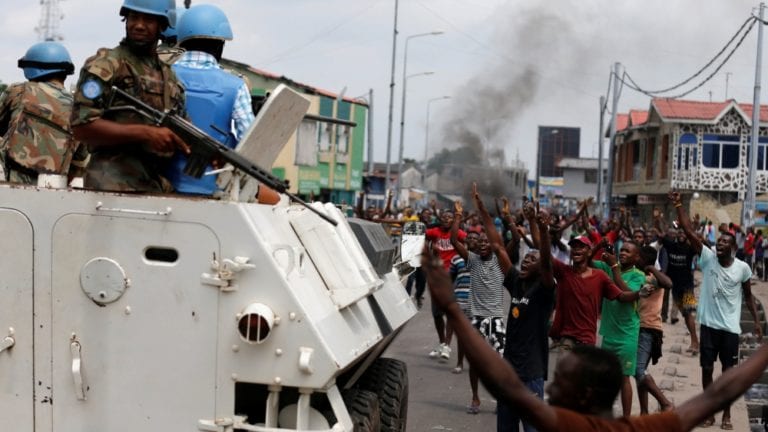 demonstrace v Kongu