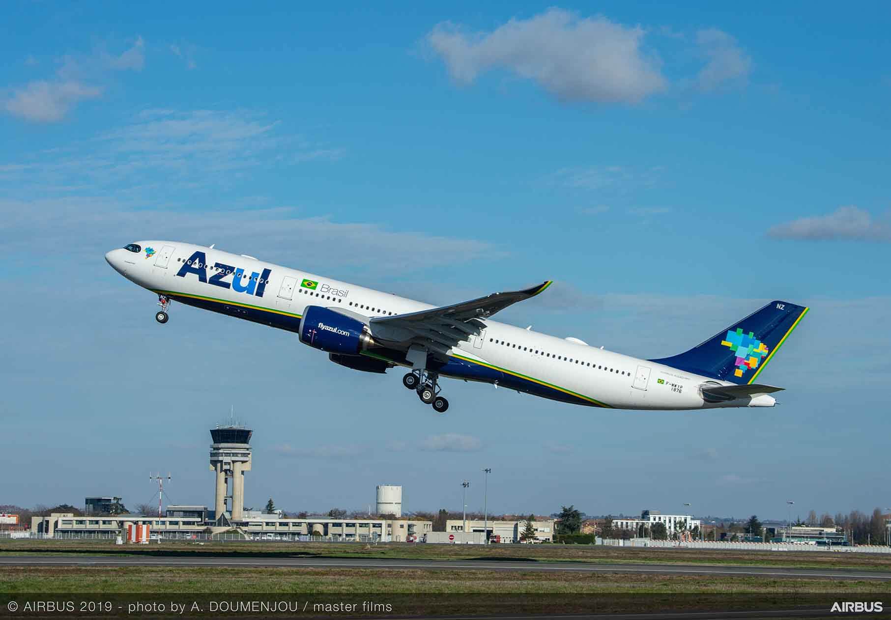 A330-900-AZUL-lentoonlähtö-