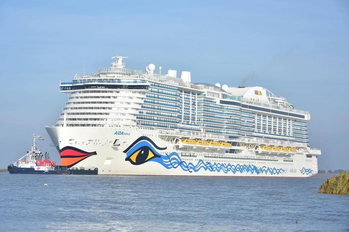 AIDA Cruises Carnival la touche prim Blue Angel pou konsepsyon bato zanmitay anviwònman an