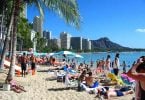 Dinheiro do turismo rolando: visitante do Havaí gastando 2.4 por cento em julho