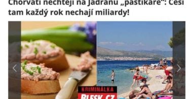 Czech tourists stay in cheap hotels in Croatia
