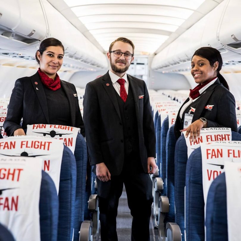 پرواز Fan Flight Air Canada NHL برمی گردد