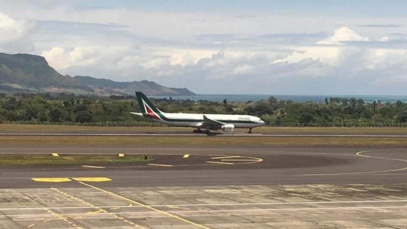 Omarjee Aviation na Alitalia na Mauritius