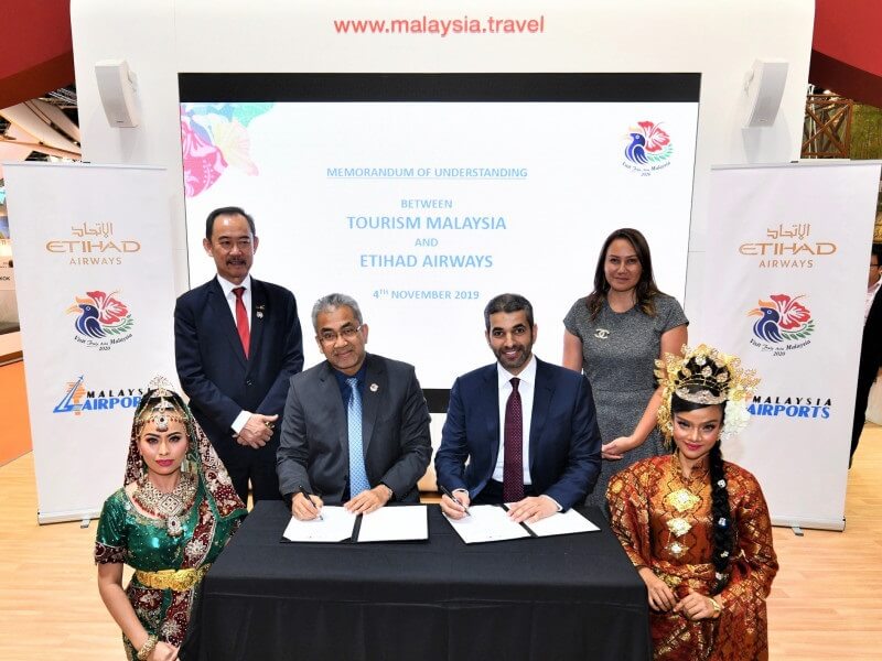 Etihad Airways og Tourism Malaysia samarbeider om å tiltrekke besøkende til Malaysia