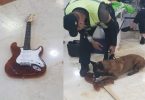 Guitar entirely made of cocaine intercepted at Cancun Airport