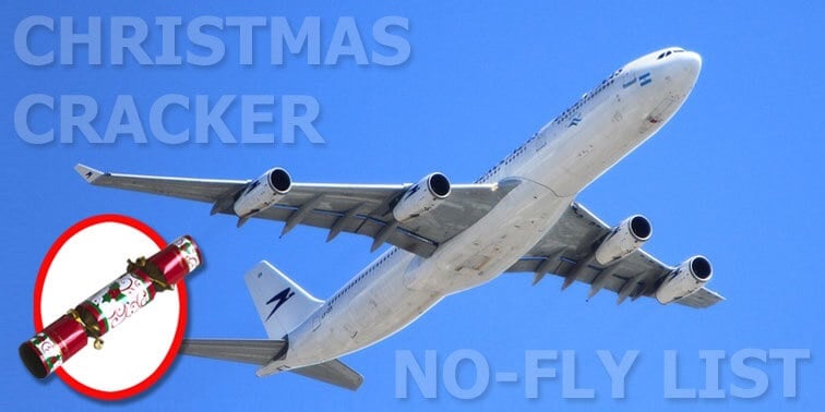 Airlines put Christmas crackers on their Naughty List