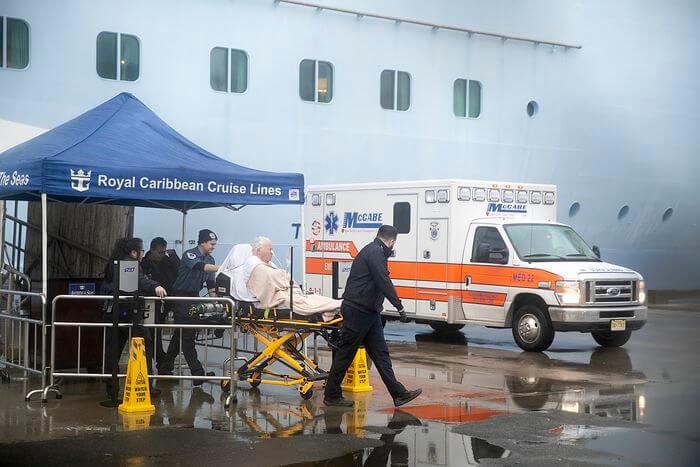 コロナウイルススクリーニング後にニュージャージーに入院した中国のクルーズ船の乗客
