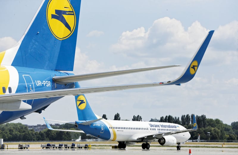 Ukraine International Airlines suspends all scheduled flights