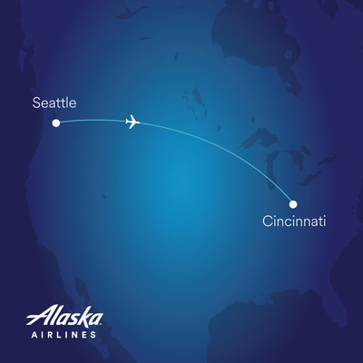 Алјаска авиокомпании од Сиетл до Синсинати | eTurboNews | eTN