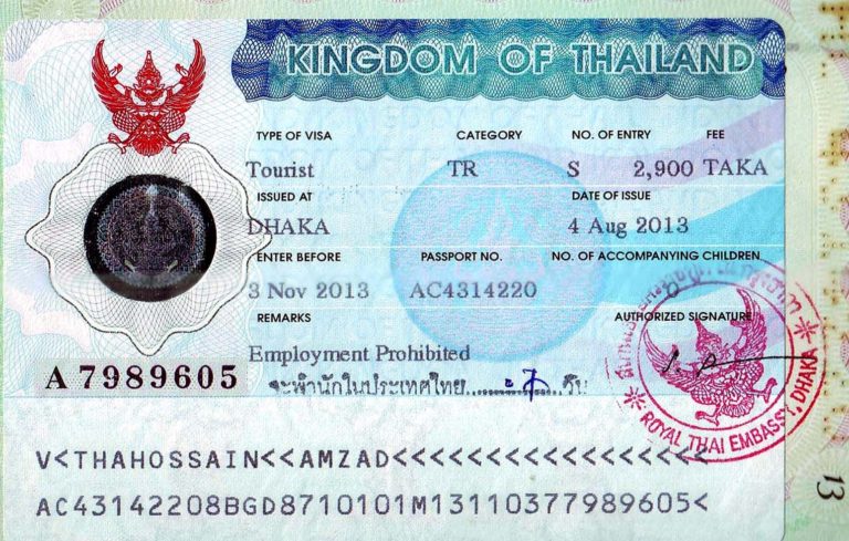 thai tourist visa rejection