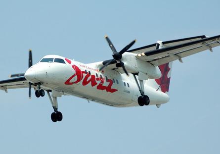 Jazz Aviation va Air Canada Cargo birinchi bo'lib parvoz qilgani Dash 8-400-ni qayta sozlashdi