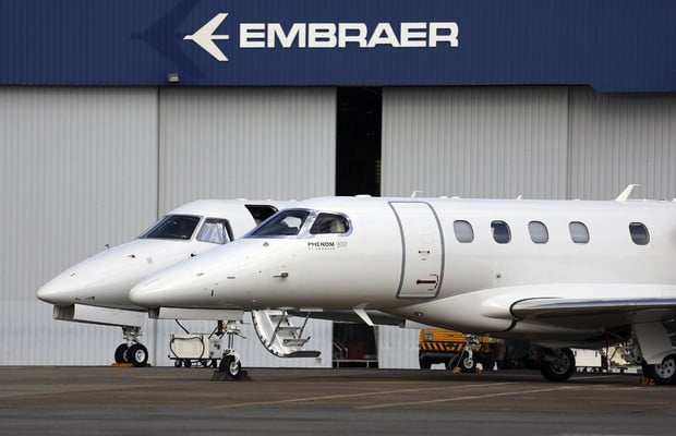 Embraer entrega cinco jatos comerciais e nove executivos no 1T20