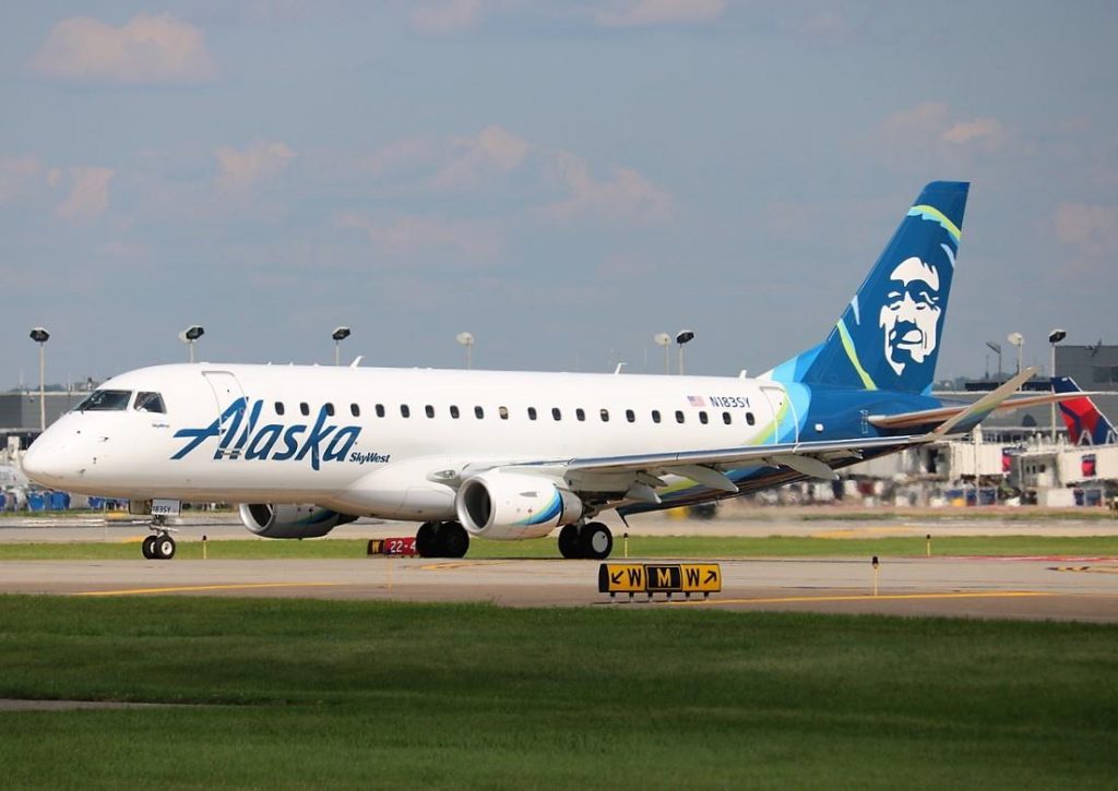 Alaska Airlines starts flying Embraer 175 on instate routes