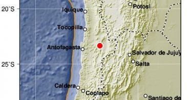 チリの6.9の強い地震