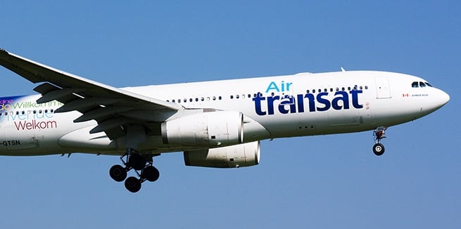 Air Transat is making its first commercial flights today