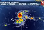 Hurricane Douglas on a path directly to Hawaii