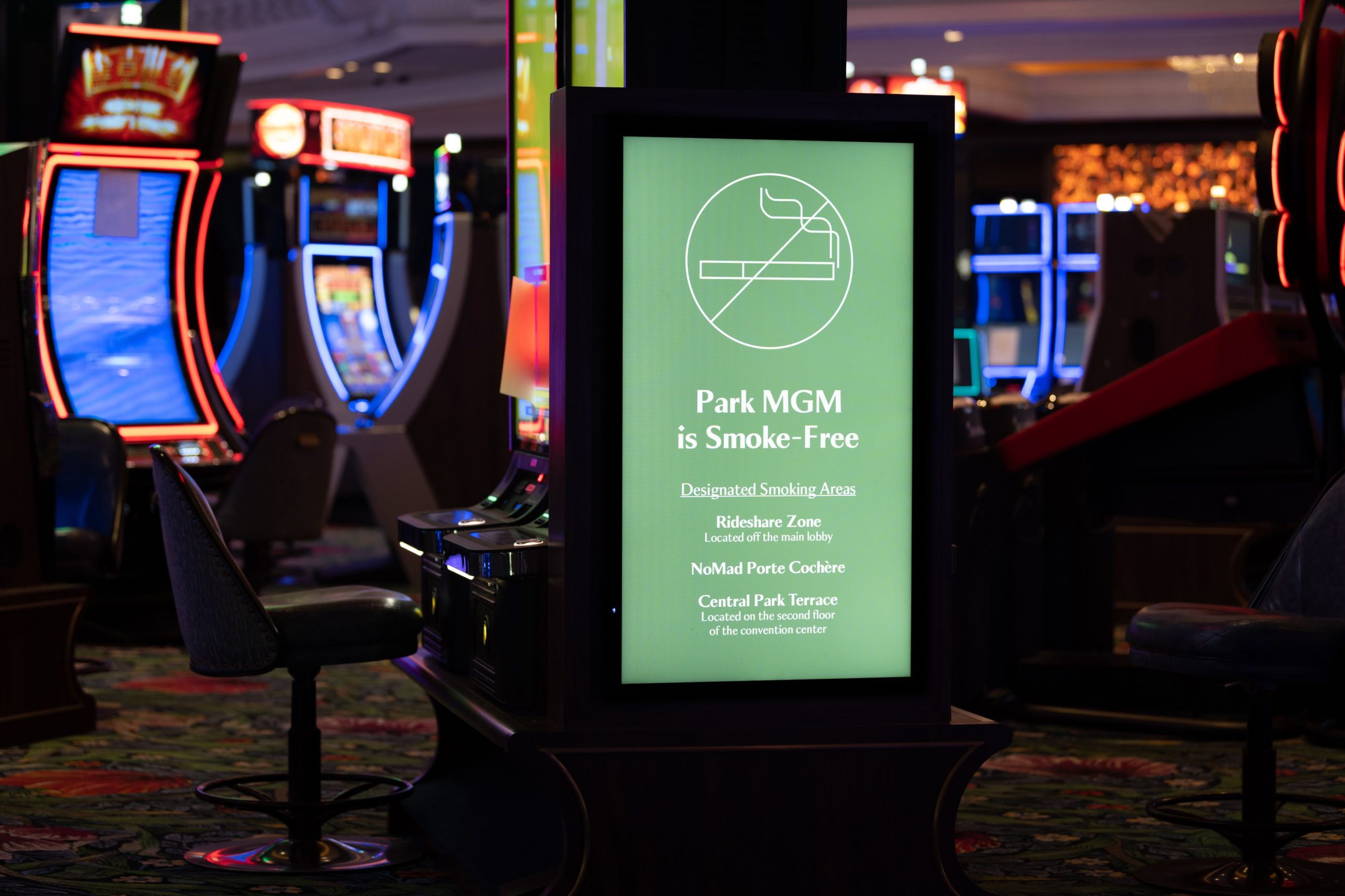 100 smoke free casinos