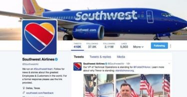 Southwest Airlines e bona ho eketseha ha 2X lipuisanong tse susumetsang ho Twitter