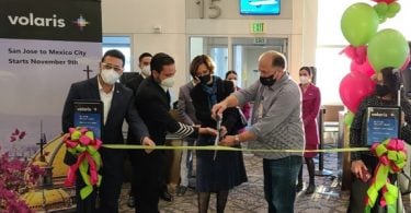 San José International Airport cuts ribbon on Mexico City flights