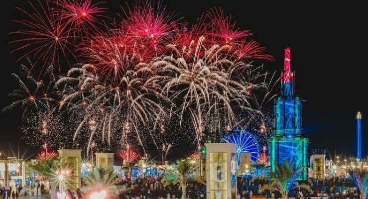 Abu Dabio turizmas apgaubia fejerverkų šou 2020 m