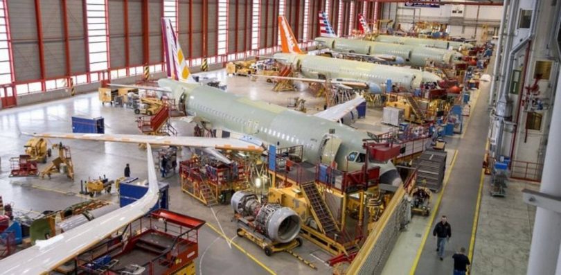 एयरबस बाजार के माहौल के जवाब में ए 320 उत्पादन दरों को अपडेट करता है