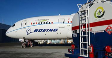 Boeing berkomitmen untuk menghantar pesawat komersial yang siap terbang dengan bahan bakar lestari 100%