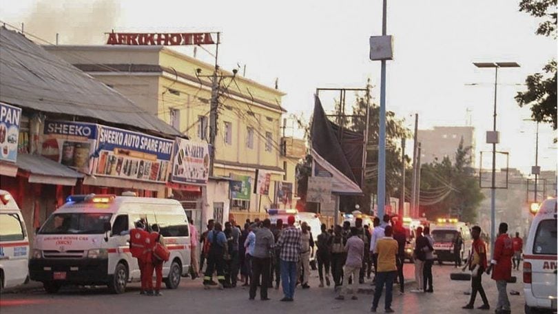 Pelo menos nove pessoas mortas em ataque terrorista no Hotel Mogadíscio Afrik