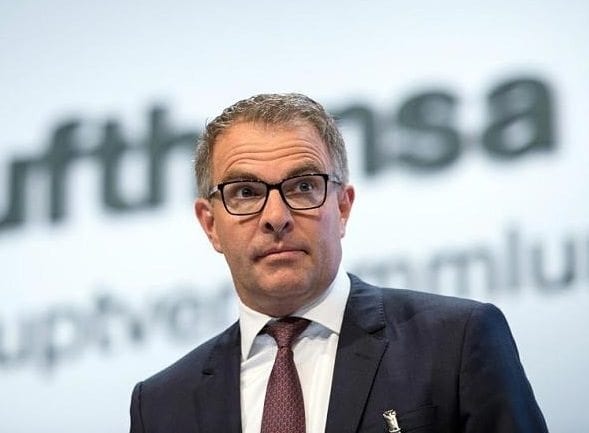 Carsten Spohr, director ejecutivo de Deutsche Lufthansa AG