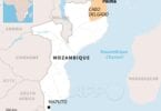 Awak tanpa sirah di pantai, Rébuan ngungsi saatos serangan Palma Beach Hotel Attack di Mozambik