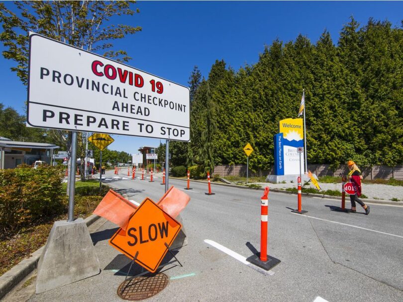 L'Ontario del Canadà estableix punts de control fronterers COVID-19 per aturar els viatgers no essencials