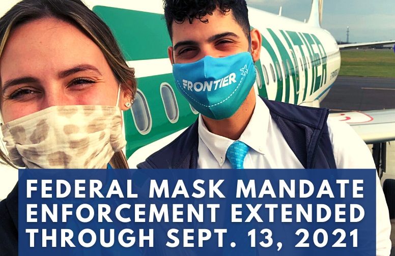 美国旅行社赞扬延长联邦面具的授权