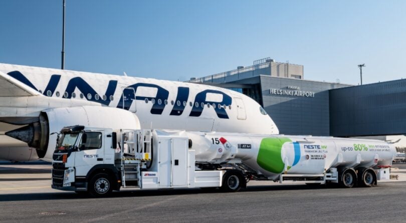 Neste and Finnair present Sustainable Aviation Fuel solution to reduce business travel emissions