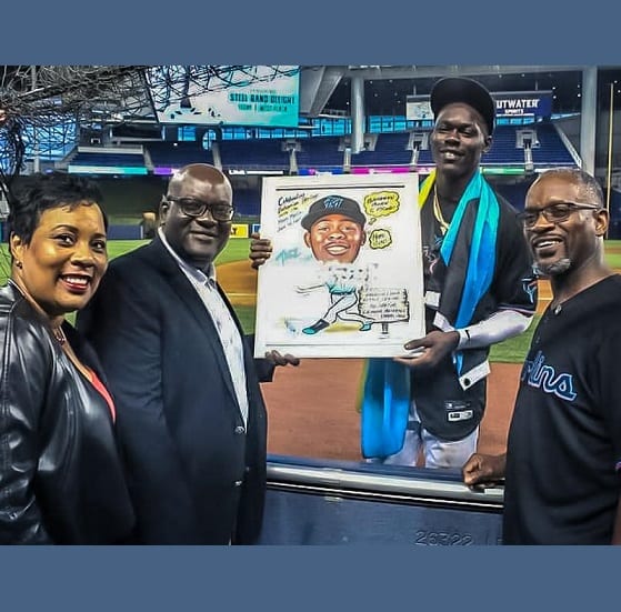 Bahamian Heritage night at the Marlins Stadium with our very own