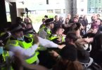 Violent Anti-Vax Protestors Storm BBC London Studios