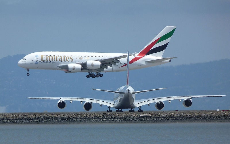 South African Airways пен Emirates Оңтүстік Африкада Дубайға ұшады
