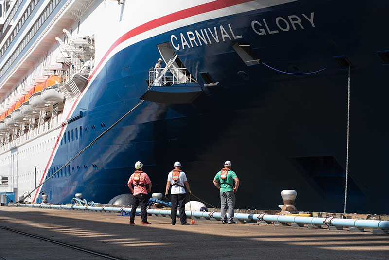 Carnival Cruise's Carnival Glory ënnerstëtzt New Orleans Post-Ida Erhuelung