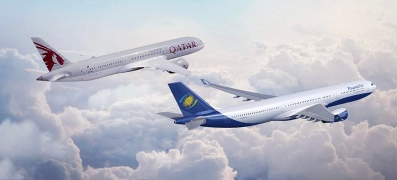 Kigali til Doha direktefly nå med Qatar Airways og RwandAir nye codeshare -avtale