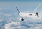 Lufthansa Boeing Mimiti 787-9 Dreamliner janten nami Berlin.
