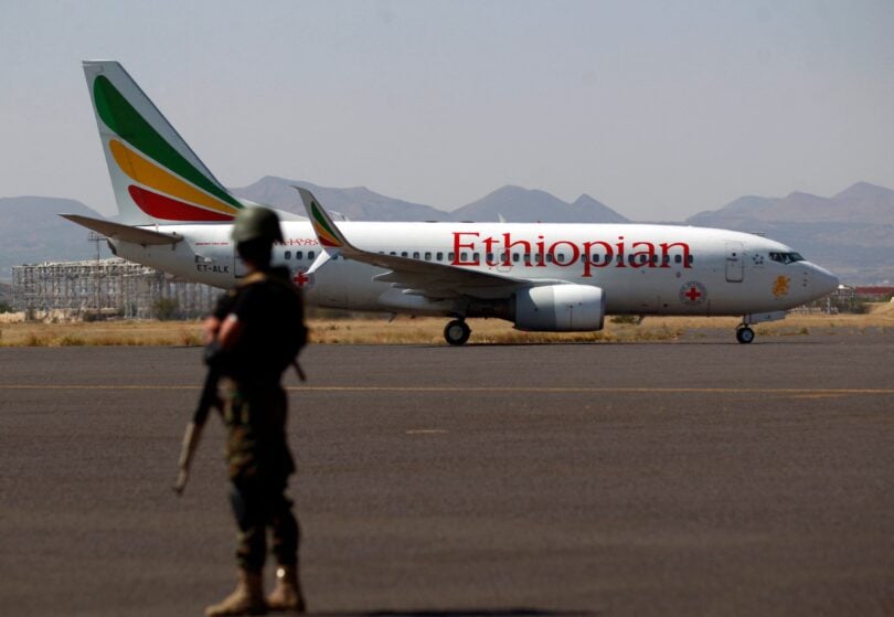 Aethiops Airlines accusatus de iure arma ad Erythraeam transportandae