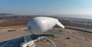 Israel set to launch new giant air defense balloon.
