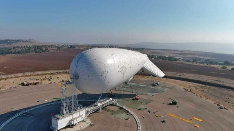 Israël gaat een nieuwe gigantische luchtverdedigingsballon lanceren.