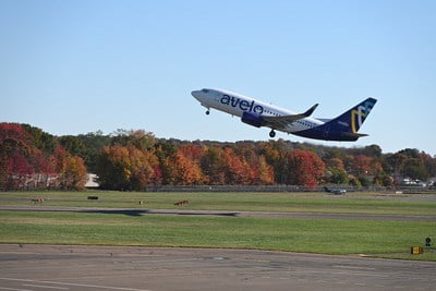 Lety z letiska Tweed-New Haven do Tampy na leteckej spoločnosti Avelo Airlines.