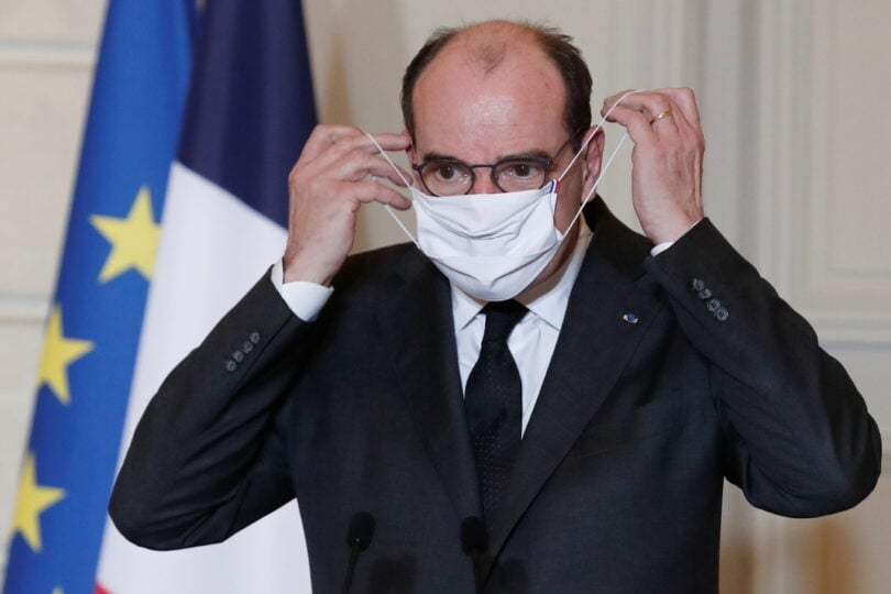Frankrikes premiärminister sattes i karantän efter att ha testats positivt för covid-19