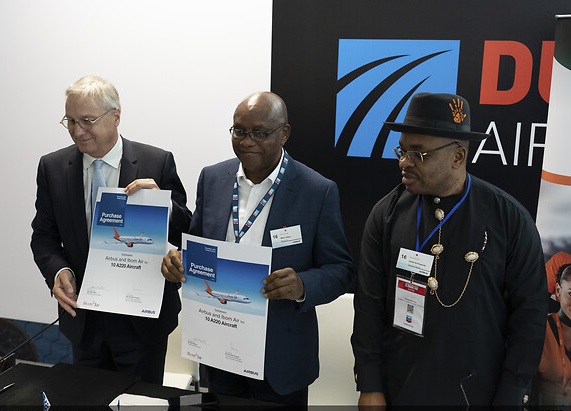 La nigeriana Ibom Air compra diez nuevos aviones Airbus A220.