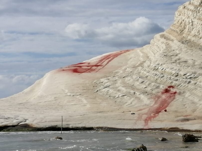 Famous tourist attraction defaced by vandals in Sicily